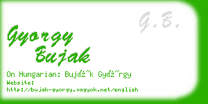 gyorgy bujak business card